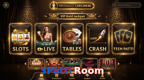 Main screen of 3Patti Room casino page for PK players