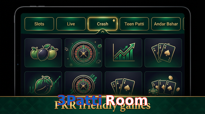 Game list for 3Patti Room games section